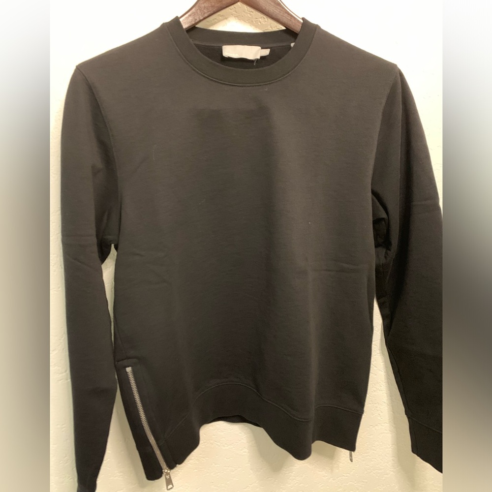 Vince mens crew neck w side zippers